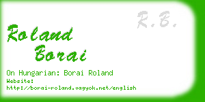 roland borai business card